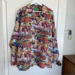 Vintage 70s Joe Namath by Arrow Model T Graphic Shirt size XL